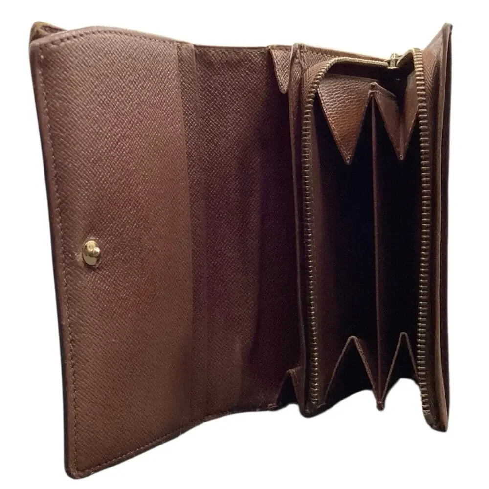 VTG Louis Vuitton Monogram Tresor Wallet RA0012 (Dark Brown) - Picture 4 of 5